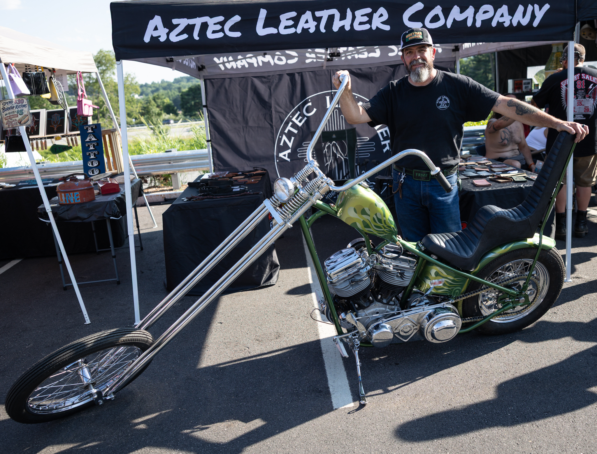 Custom chopper at the Idle Hands Chopper Show at Manchester Harley-Davidson