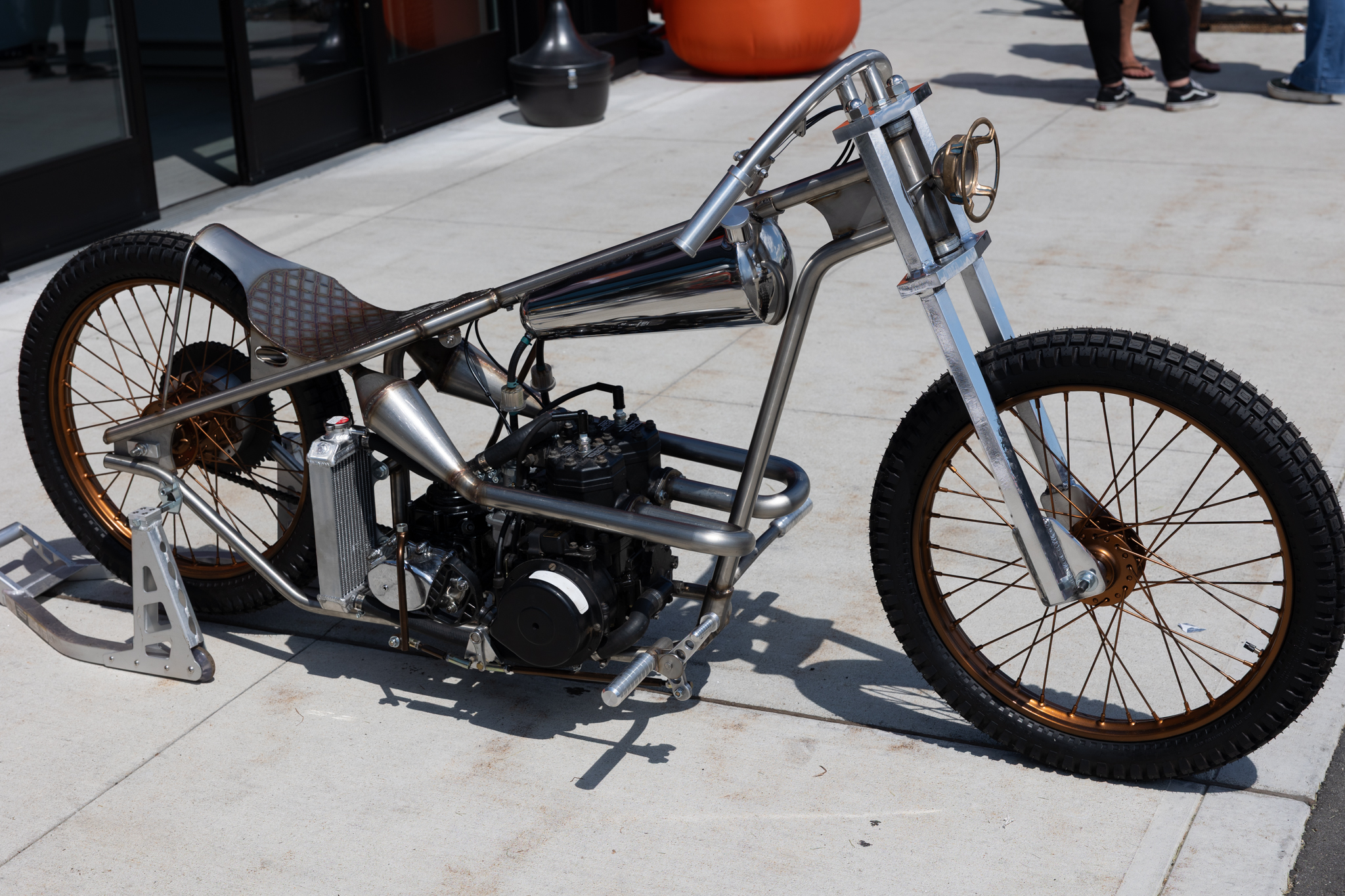 Custom chopper at the Idle Hands Chopper Show at Manchester Harley-Davidson