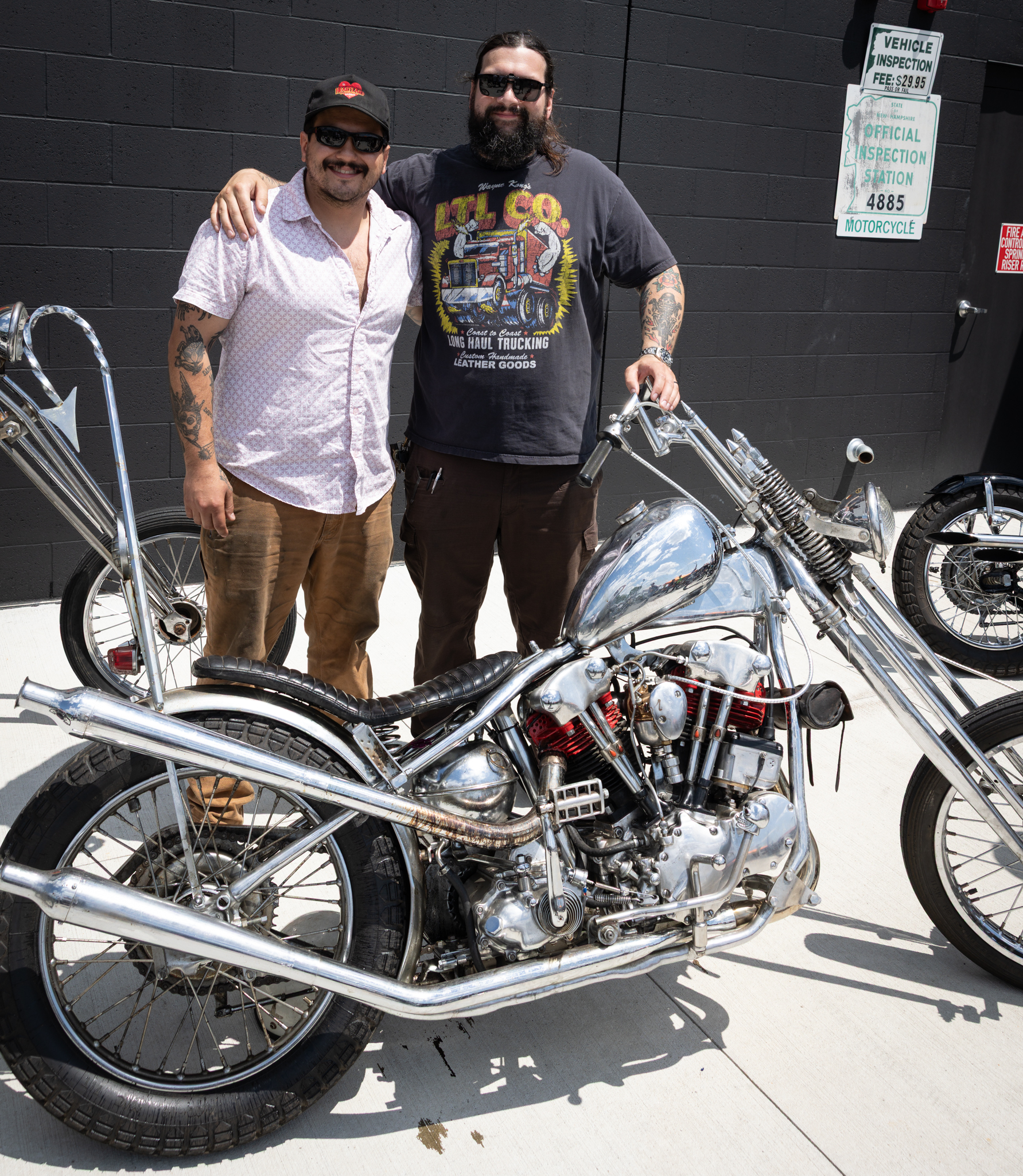 Custom chopper at the Idle Hands Chopper Show at Manchester Harley-Davidson