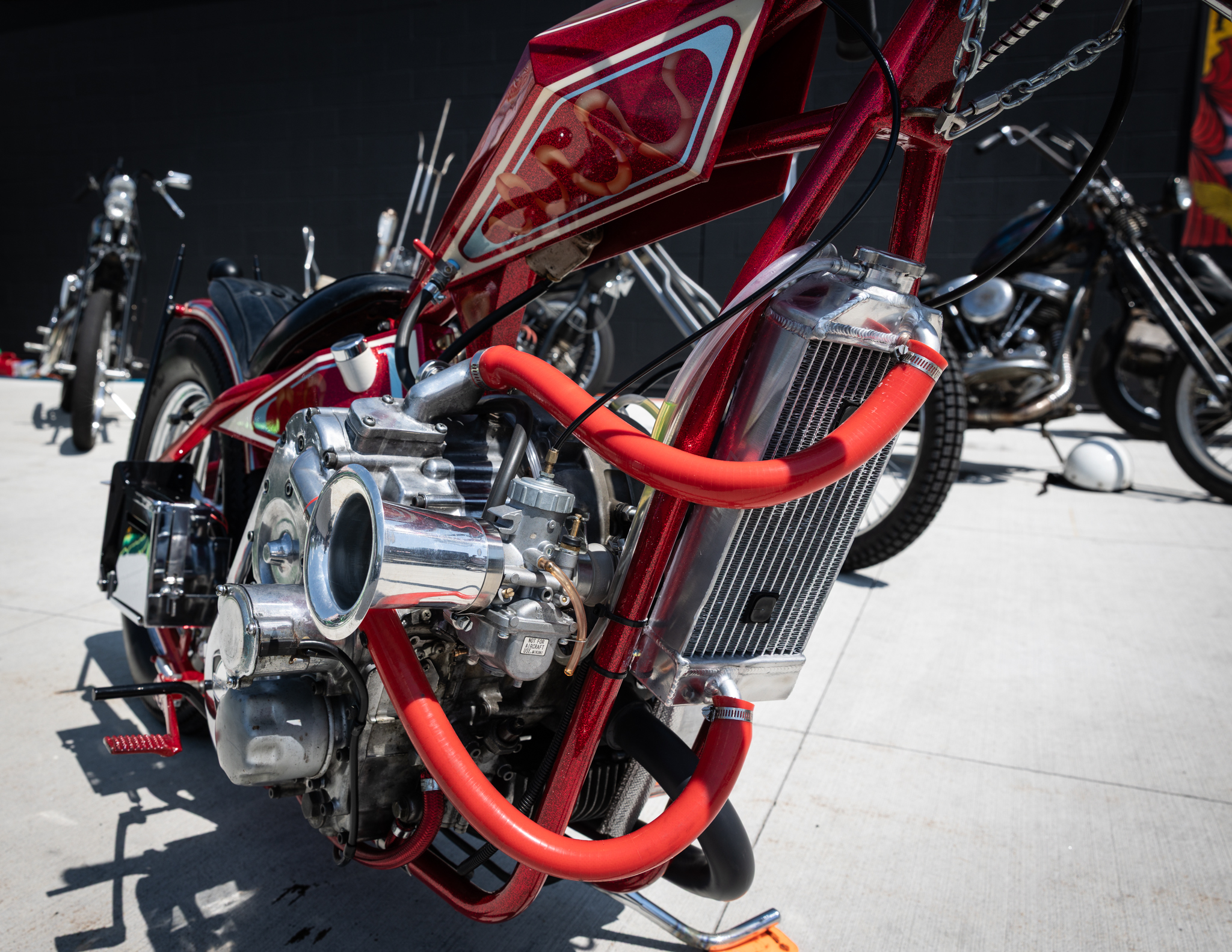 Custom chopper at the Idle Hands Chopper Show at Manchester Harley-Davidson
