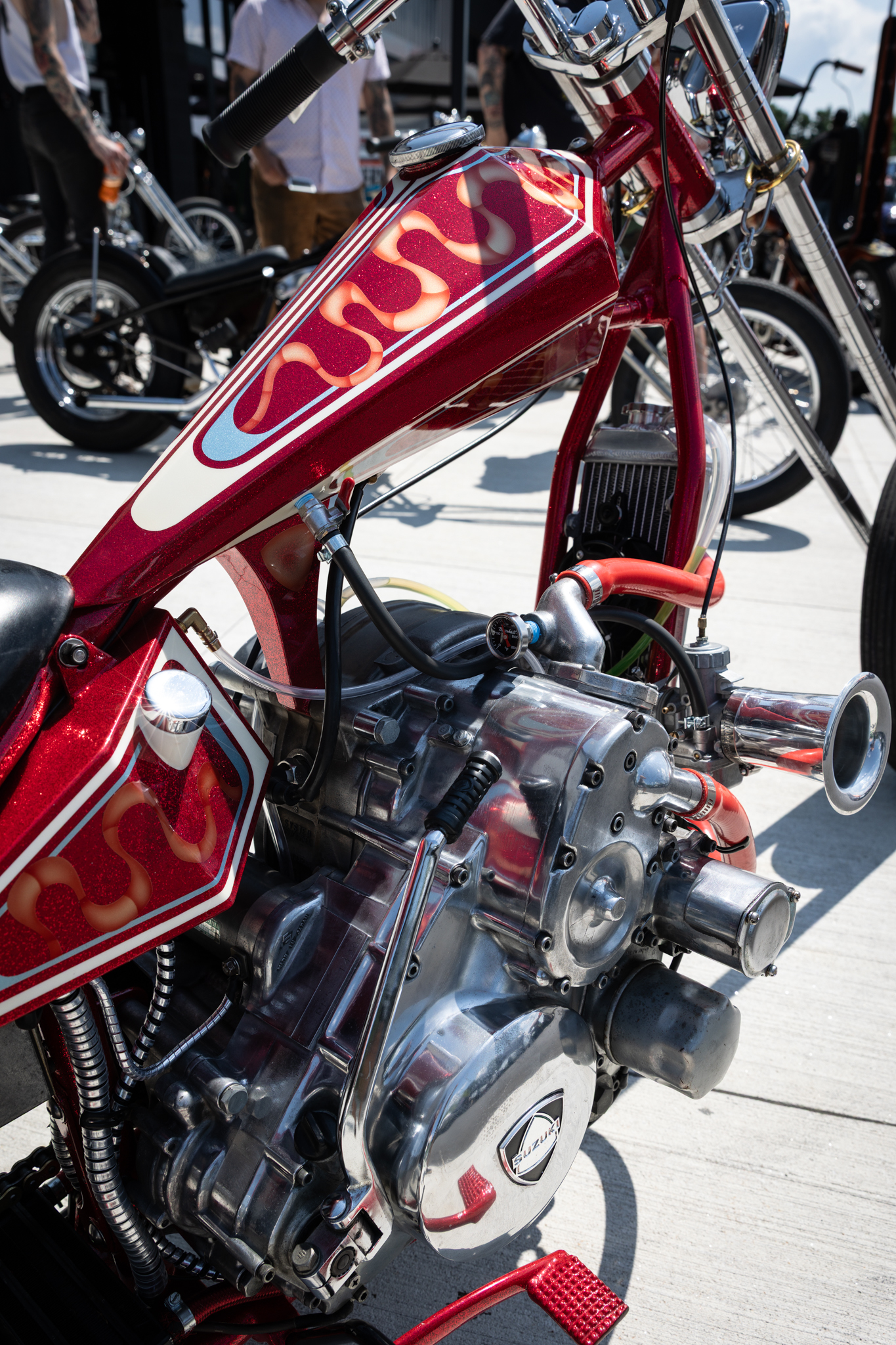 Custom chopper at the Idle Hands Chopper Show at Manchester Harley-Davidson